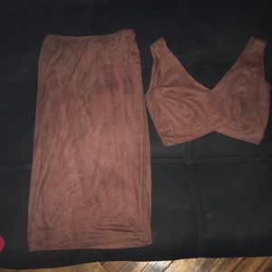 Crop top Fashion Nova set